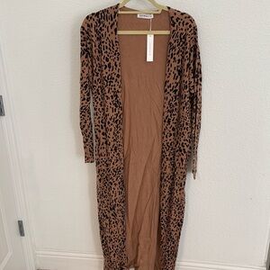 BuddyLove leopard duster cardigan